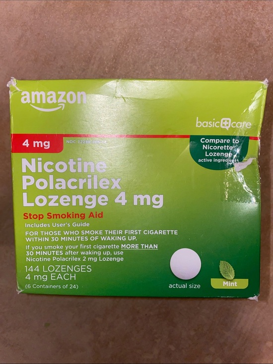 am@zon Other - Nicotine 4mg 144 Lozenges w/ 6 Containers of 24 pcs Am@zon Mint Flavor 04/2027
